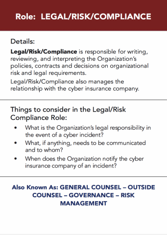 Role: Legal/Risk/Compliance