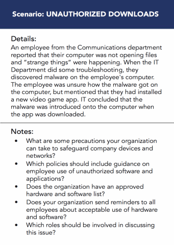 Scenario: Unauthorized Downloads